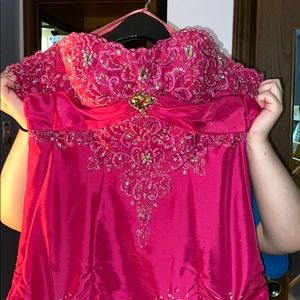 Pink prom dress